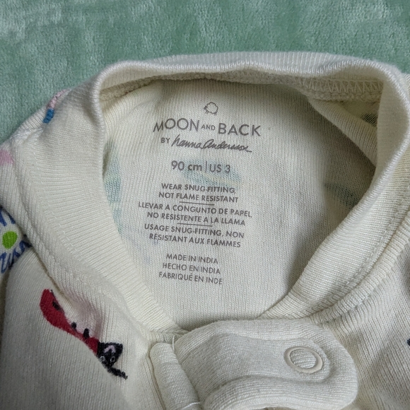 Hanna Andersson 3T 90cm Moon And Back Garden Hanna Jam Sleeper - Picture 3 of 5